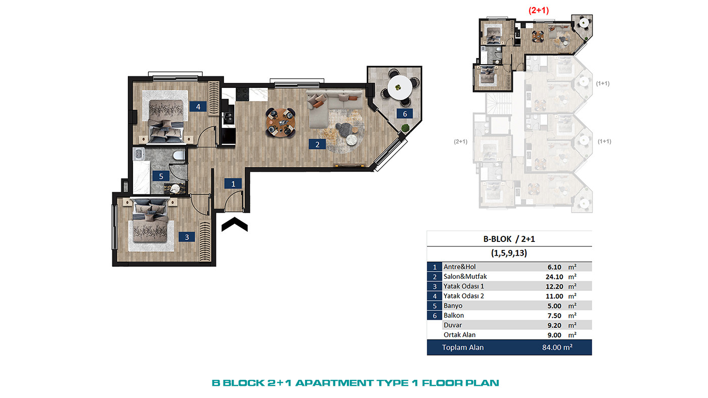 Seafront Apartments in Alanya Center with 5-Star Hotel Concept - 61079