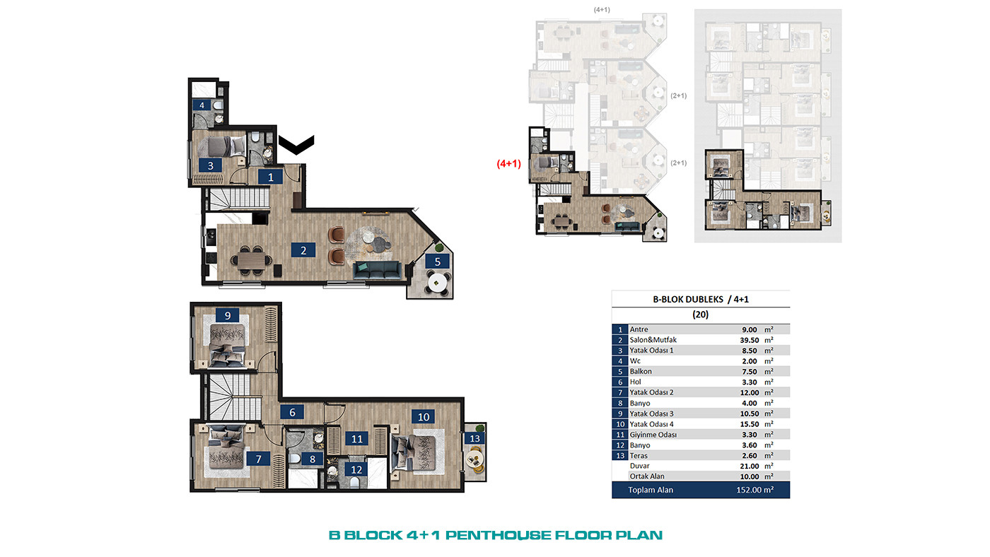 Seafront Apartments in Alanya Center with 5-Star Hotel Concept - 61086