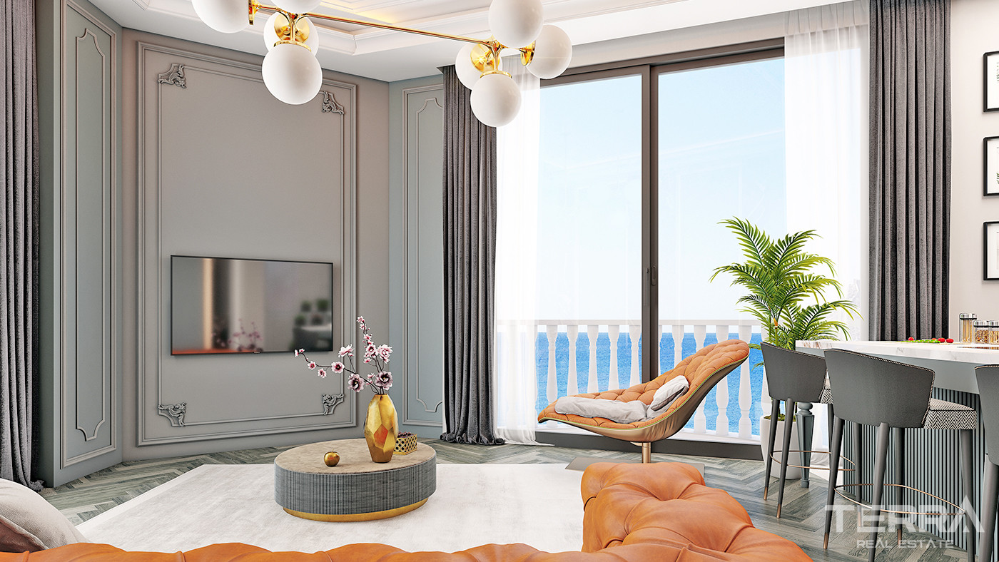 Seafront Apartments in Alanya Center with 5-Star Hotel Concept - 61092