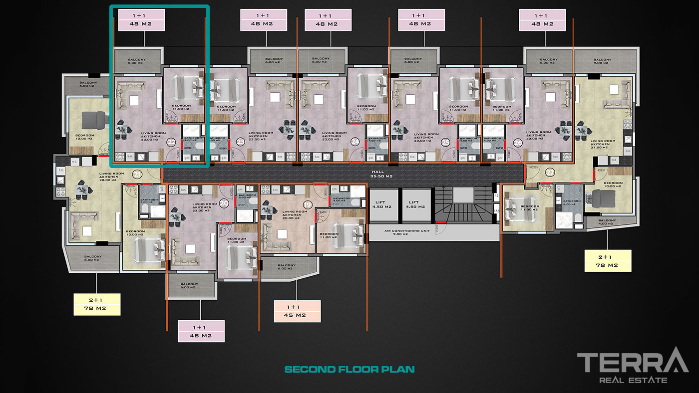 Well-Located Apartment with Luxury Interiors in Novis Parador, Alanya - 94897