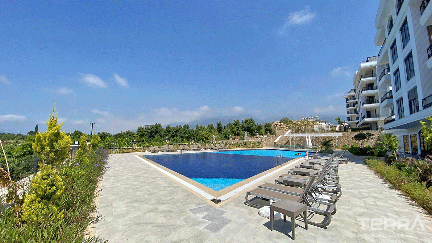 Alanya Oba'da Lüks Olanaklara Sahip Geniş Daireler - 97959