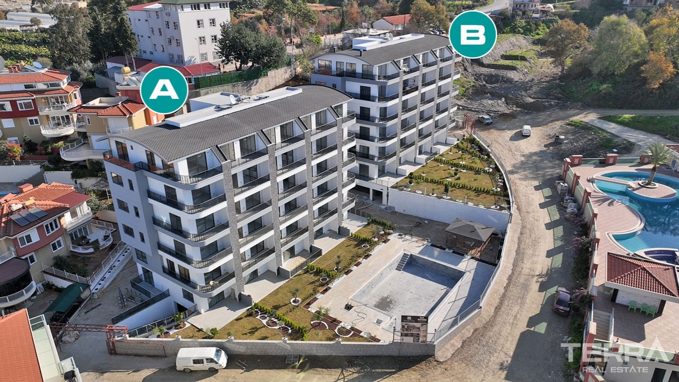 Alanya Apartments with Luxury Amenities and Wide Balconies in Kargıcak - 99310