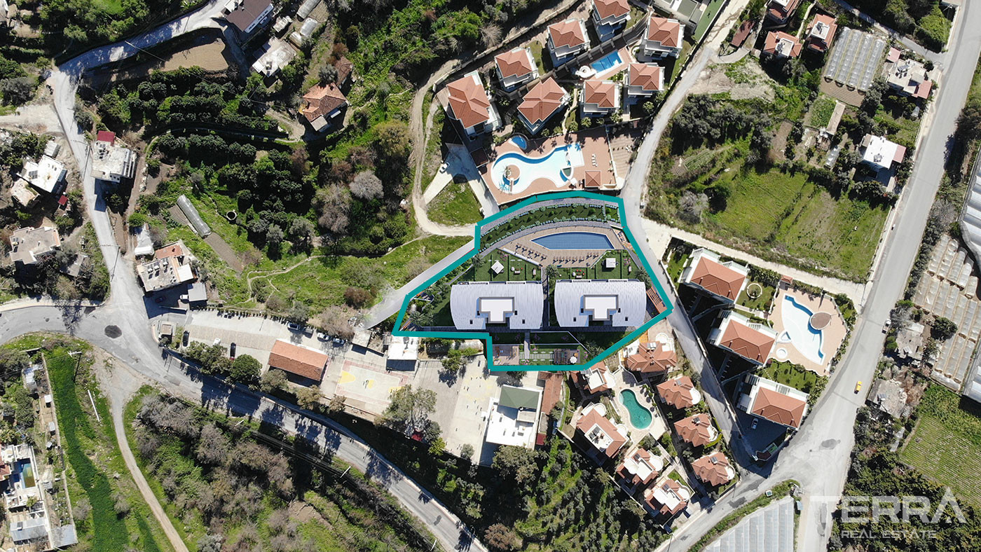 Alanya Apartments with Luxury Amenities and Wide Balconies in Kargıcak - 61600