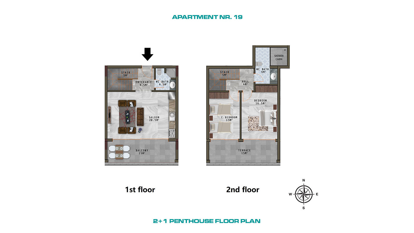 Alanya Apartments with Luxury Amenities and Wide Balconies in Kargıcak - 61689