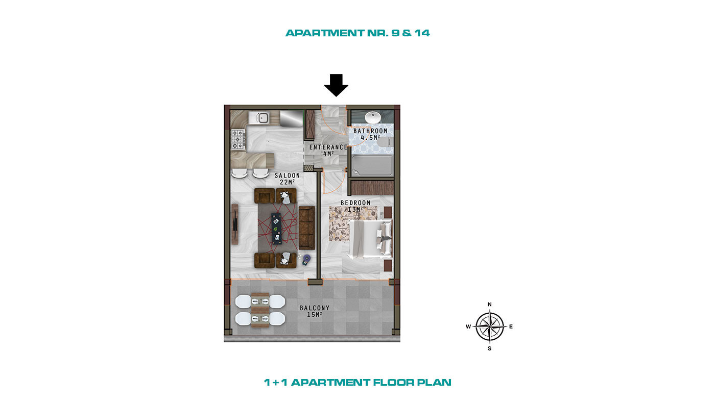 Alanya Apartments with Luxury Amenities and Wide Balconies in Kargıcak - 61694