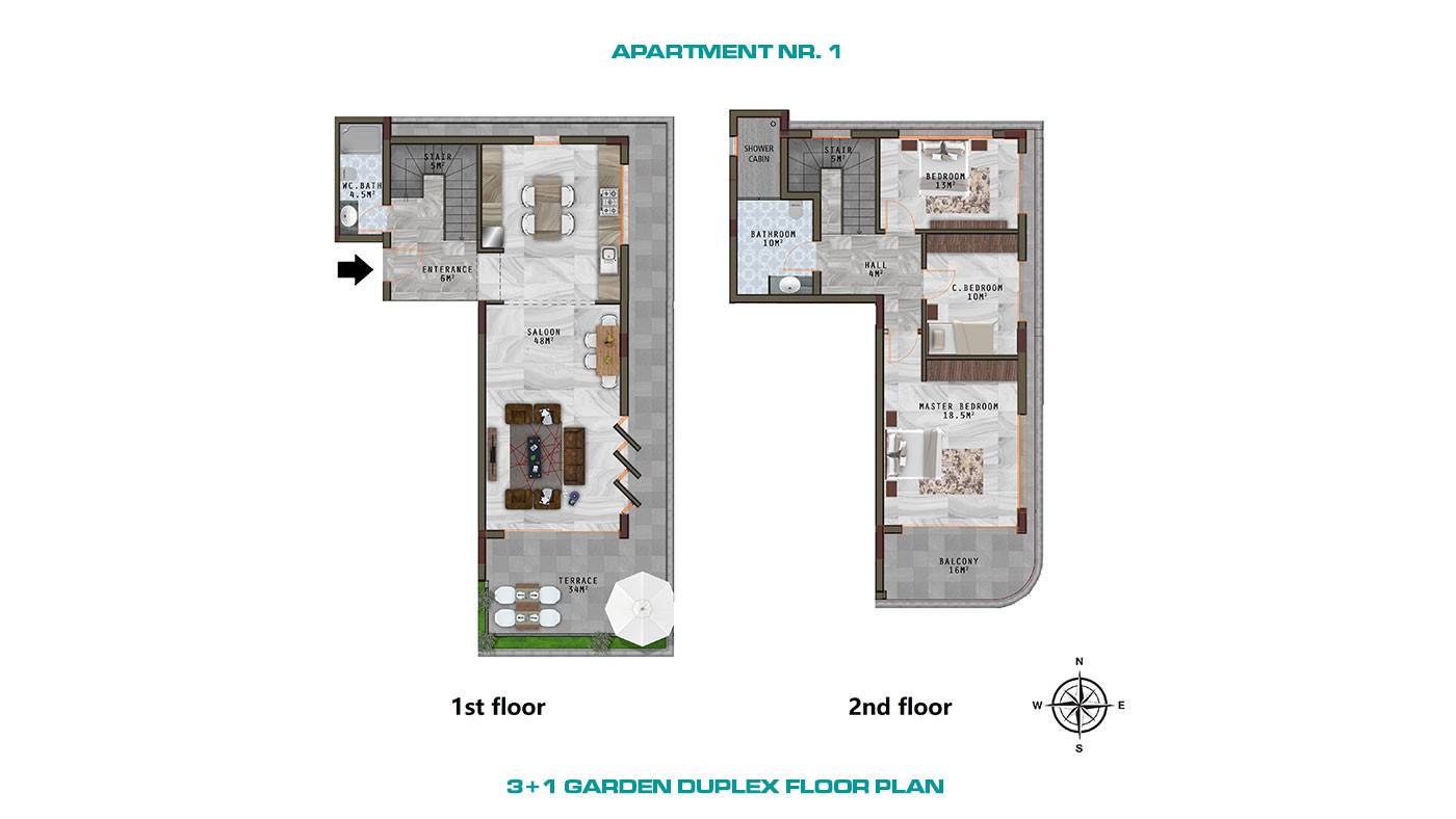 Alanya Apartments with Luxury Amenities and Wide Balconies in Kargıcak - 61696