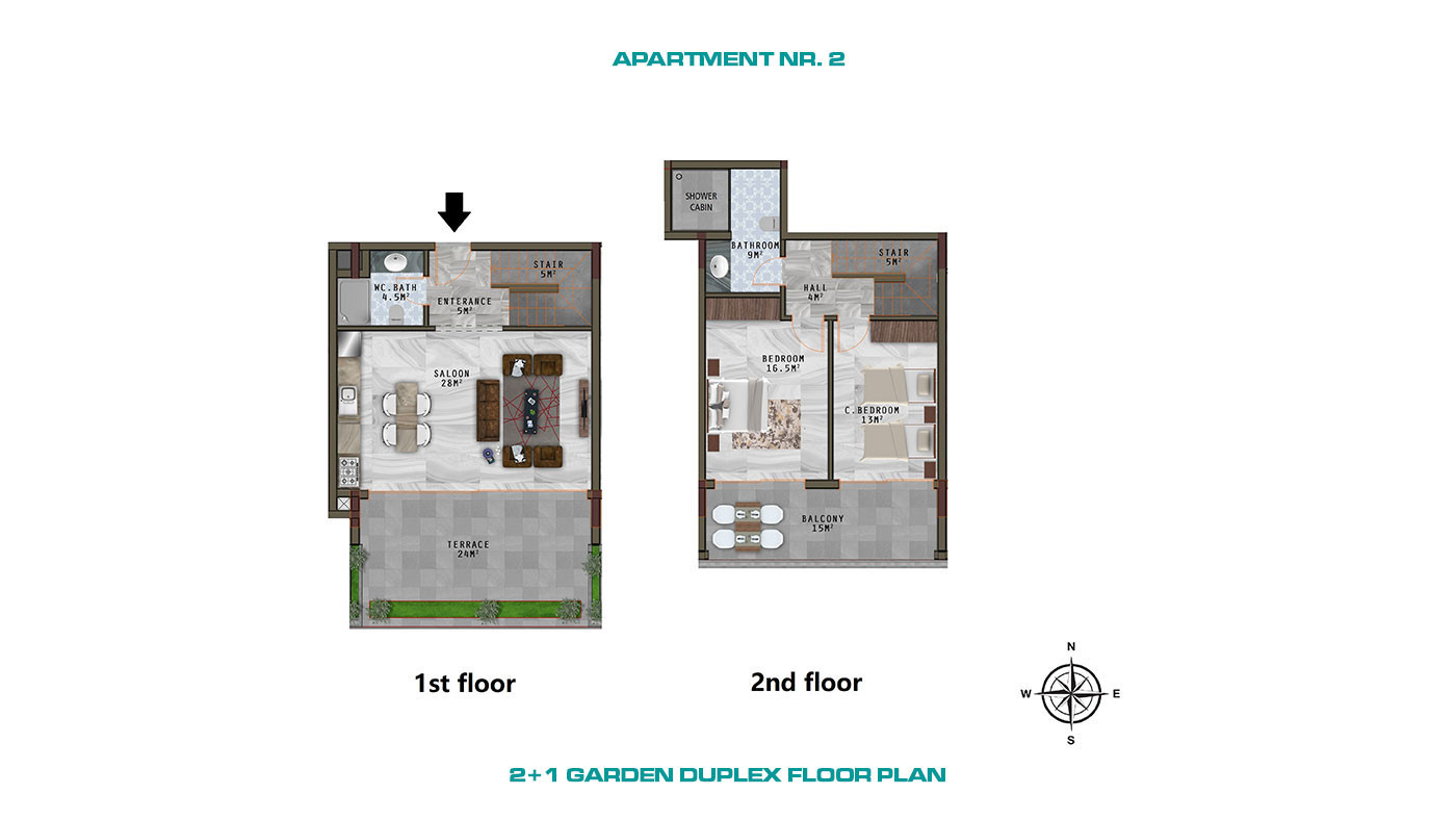 Alanya Apartments with Luxury Amenities and Wide Balconies in Kargıcak - 61697