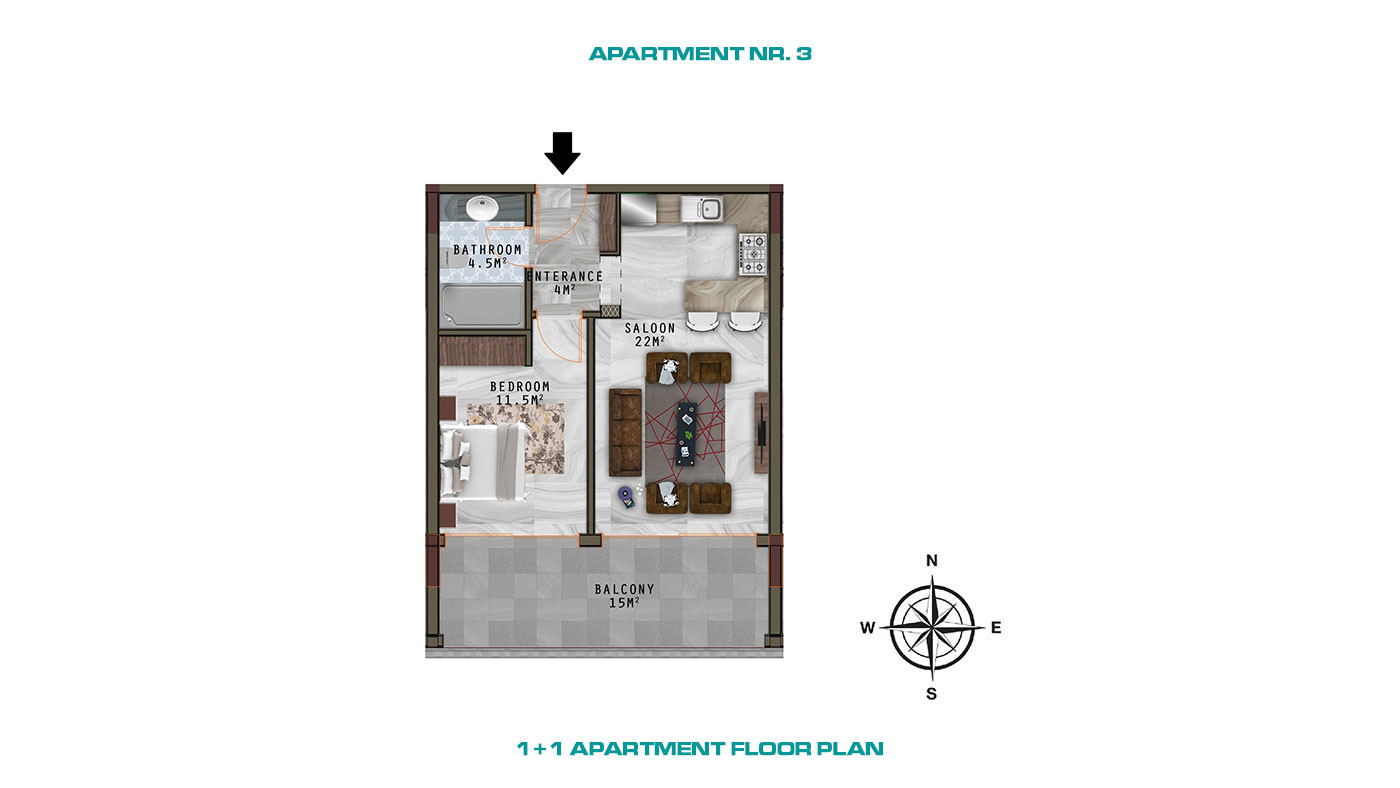 Alanya Apartments with Luxury Amenities and Wide Balconies in Kargıcak - 61698