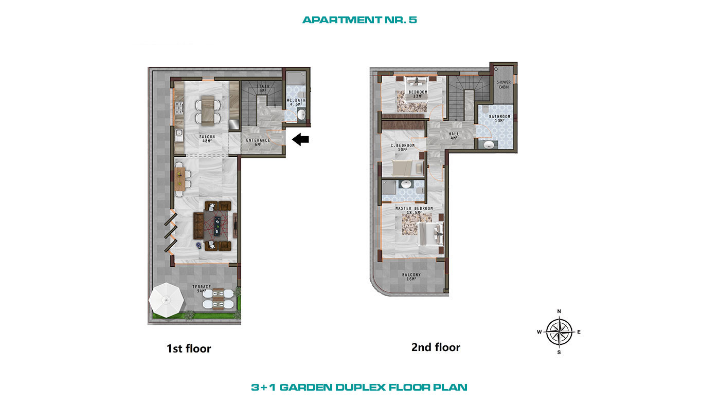 Alanya Apartments with Luxury Amenities and Wide Balconies in Kargıcak - 61699