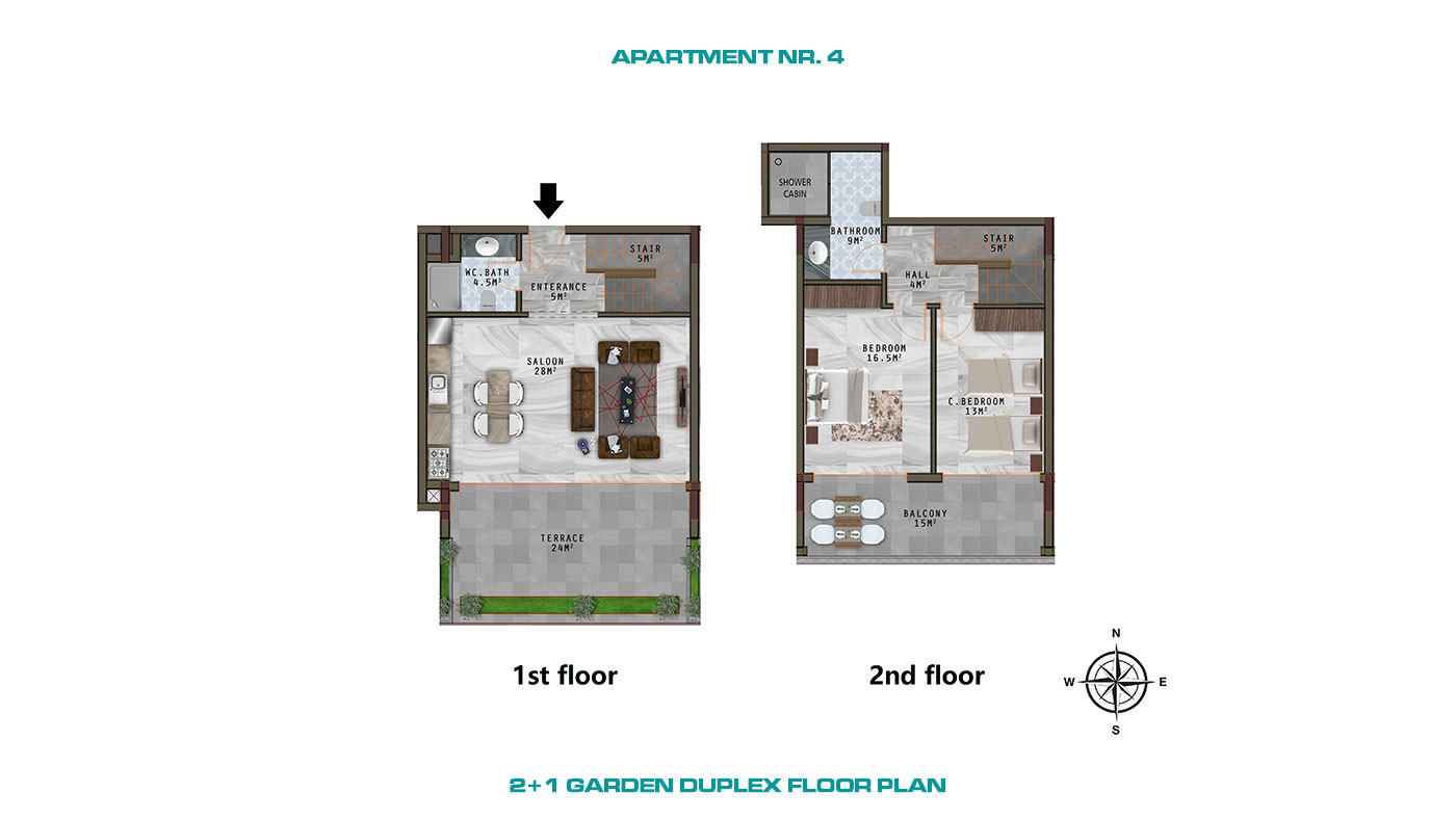 Alanya Apartments with Luxury Amenities and Wide Balconies in Kargıcak - 61700