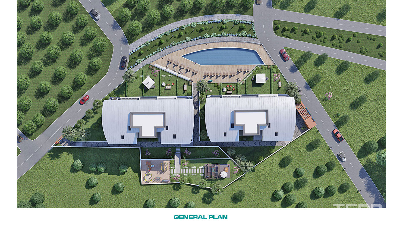 Alanya Apartments with Luxury Amenities and Wide Balconies in Kargıcak - 61704