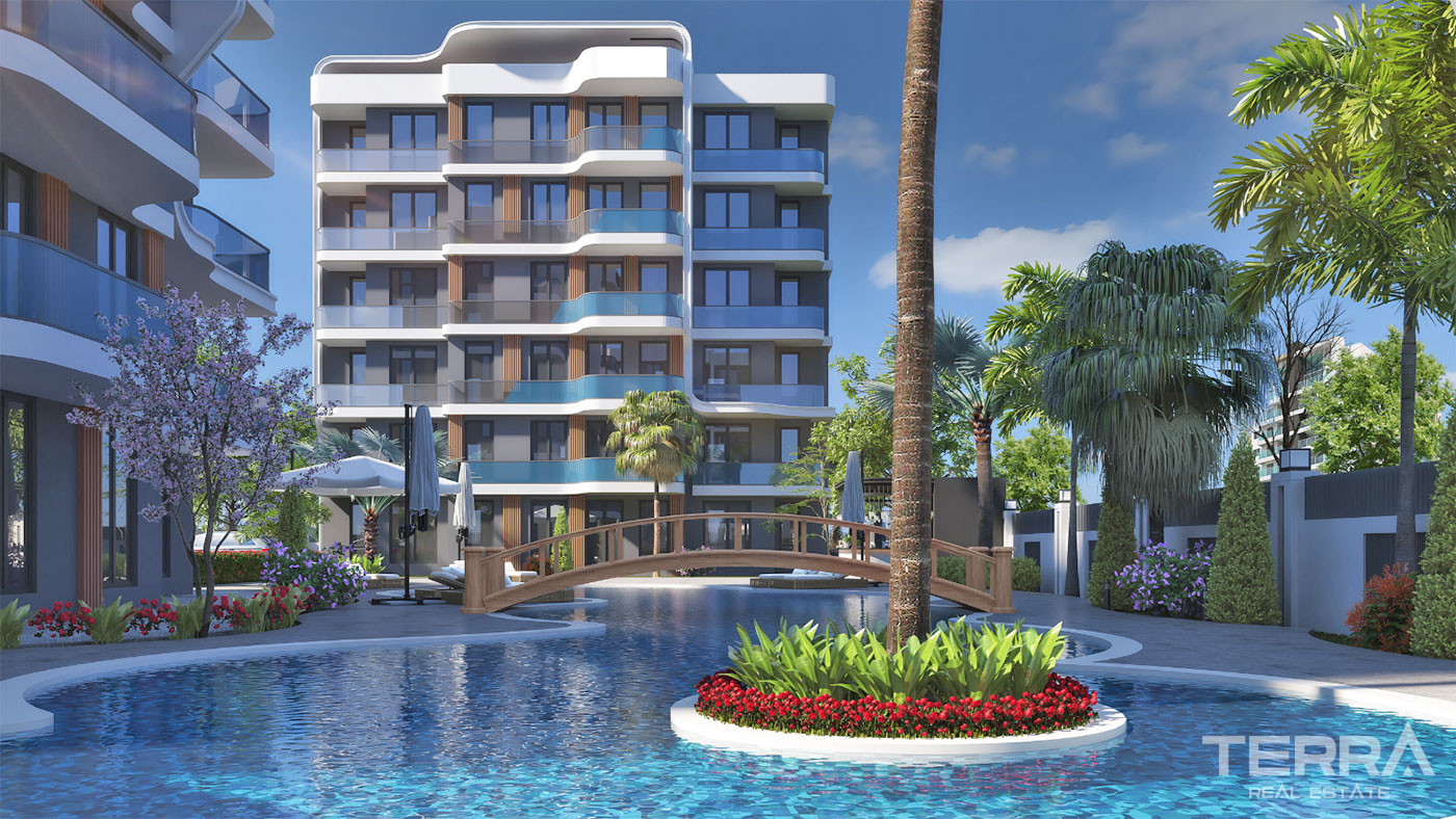 Luxury Apartments with High Investment Potential in Antalya Aksu - 61564