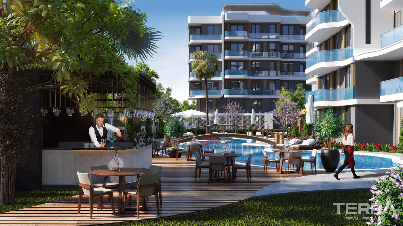 Luxury Apartments with High Investment Potential in Antalya Aksu - 61565