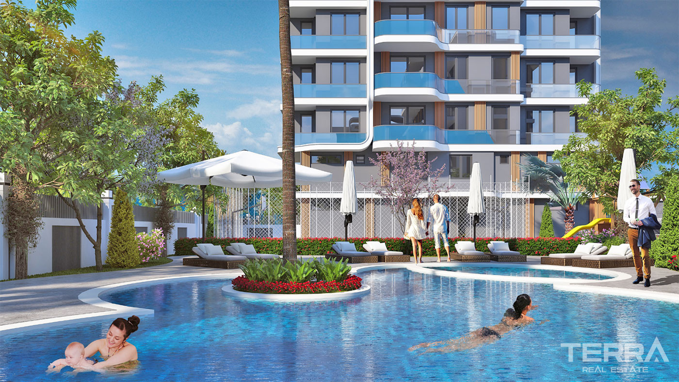 Luxury Apartments with High Investment Potential in Antalya Aksu - 61566