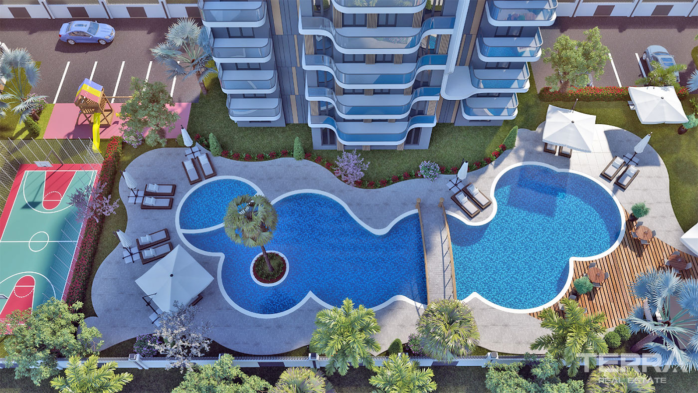 Luxury Apartments with High Investment Potential in Antalya Aksu - 61567