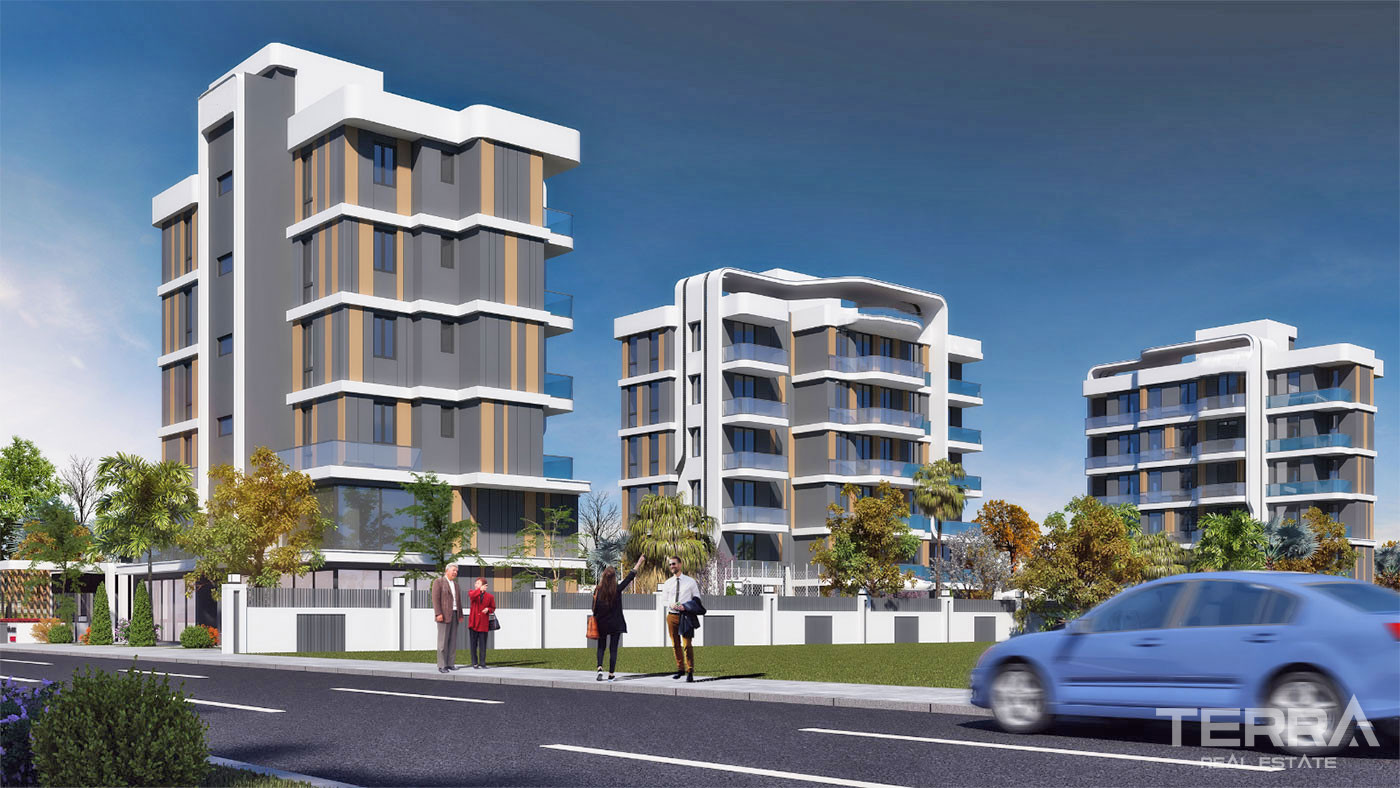 Luxury Apartments with High Investment Potential in Antalya Aksu - 61573