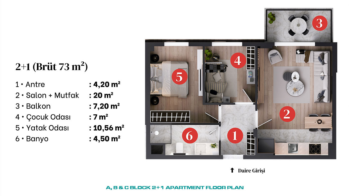 Luxury Apartments with High Investment Potential in Antalya Aksu - 61580