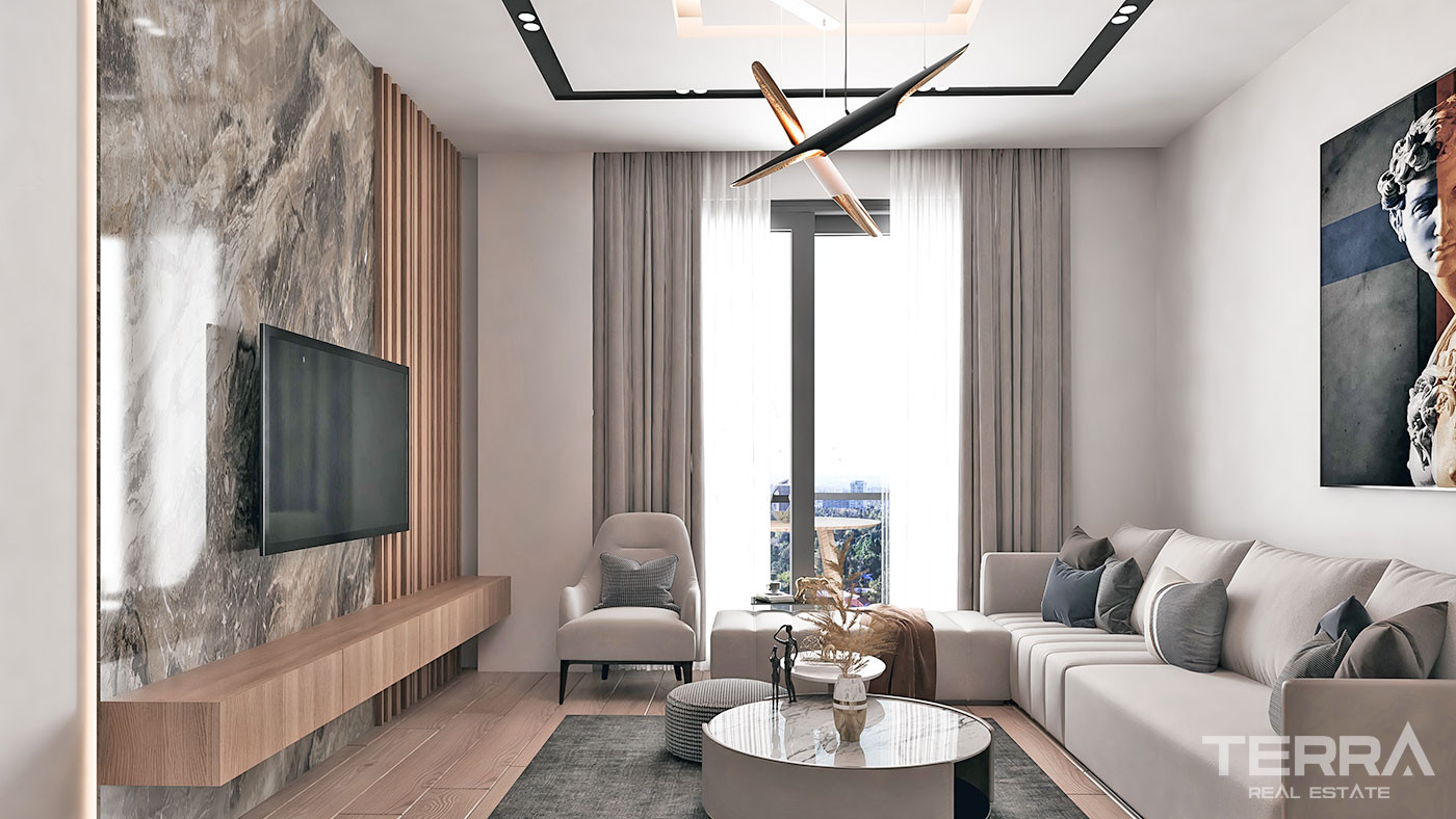 Luxury Apartments with High Investment Potential in Antalya Aksu - 61582