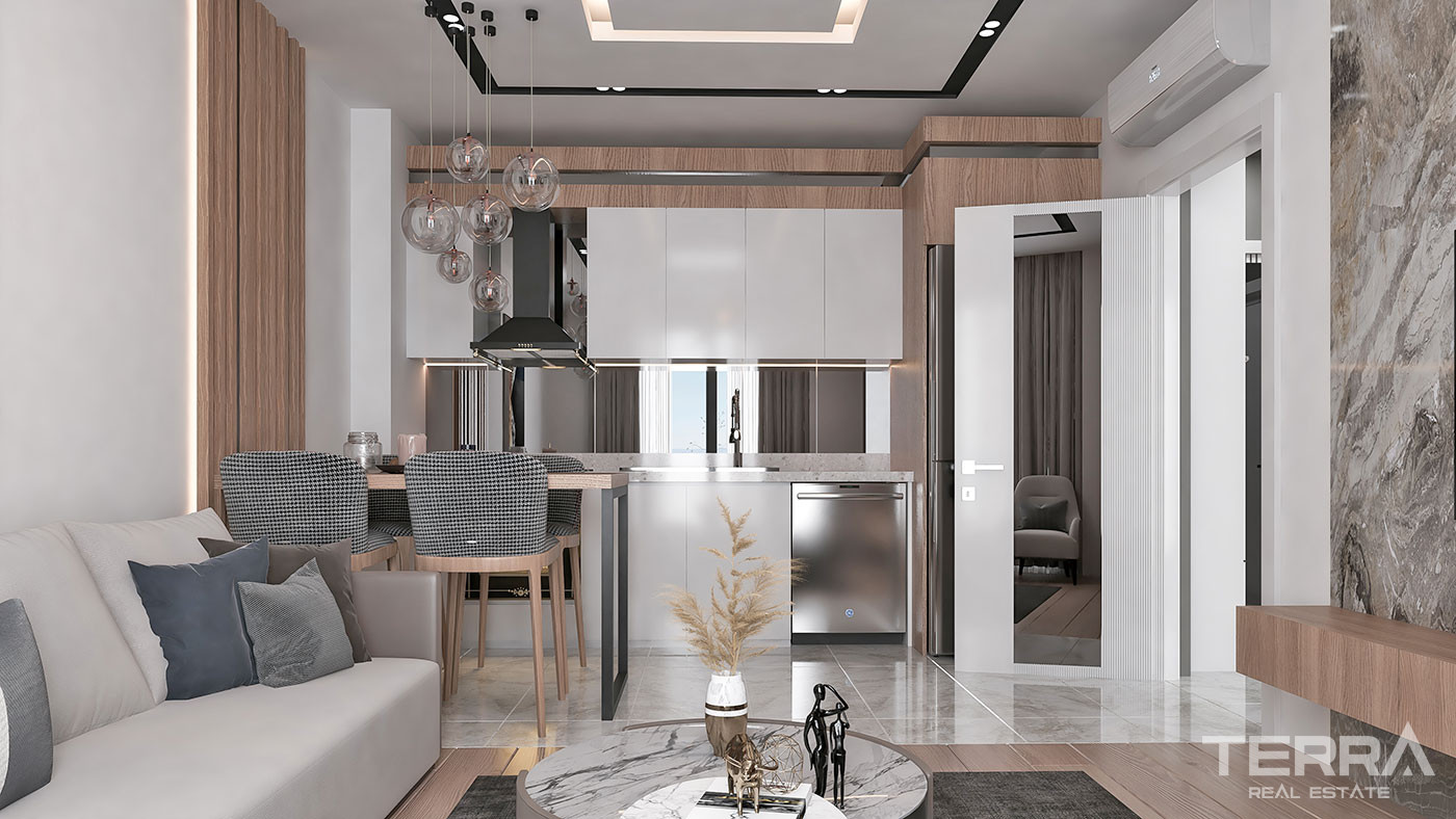 Luxury Apartments with High Investment Potential in Antalya Aksu - 61583