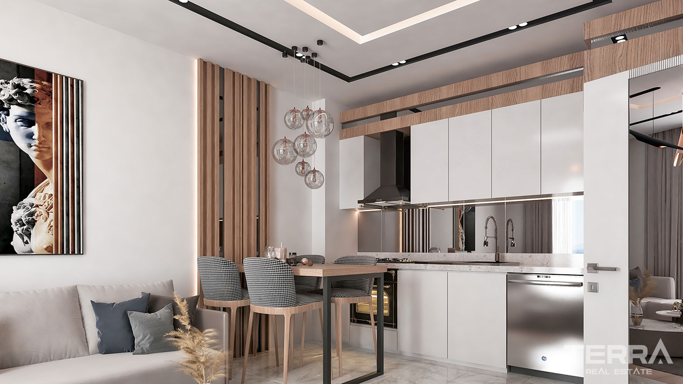 Luxury Apartments with High Investment Potential in Antalya Aksu - 61585