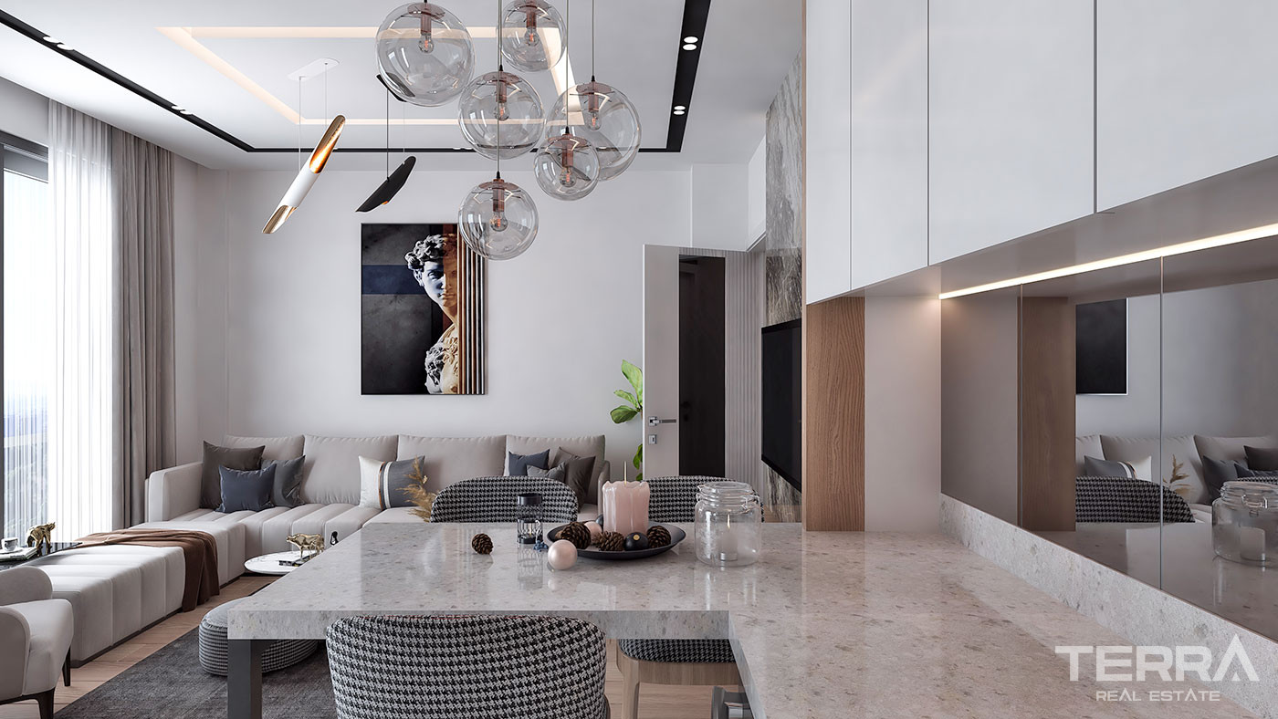 Luxury Apartments with High Investment Potential in Antalya Aksu - 61591