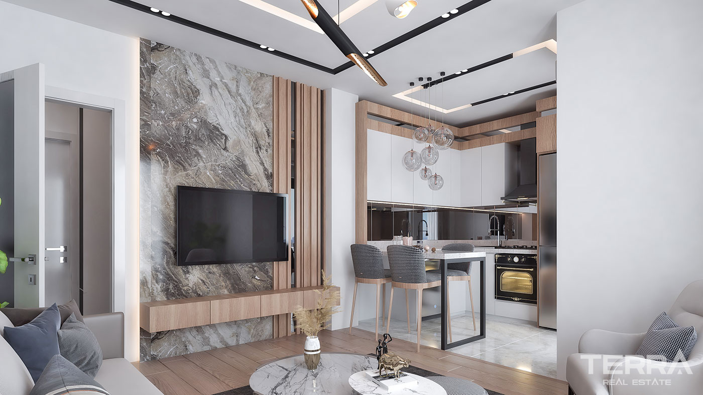 Luxury Apartments with High Investment Potential in Antalya Aksu - 61594