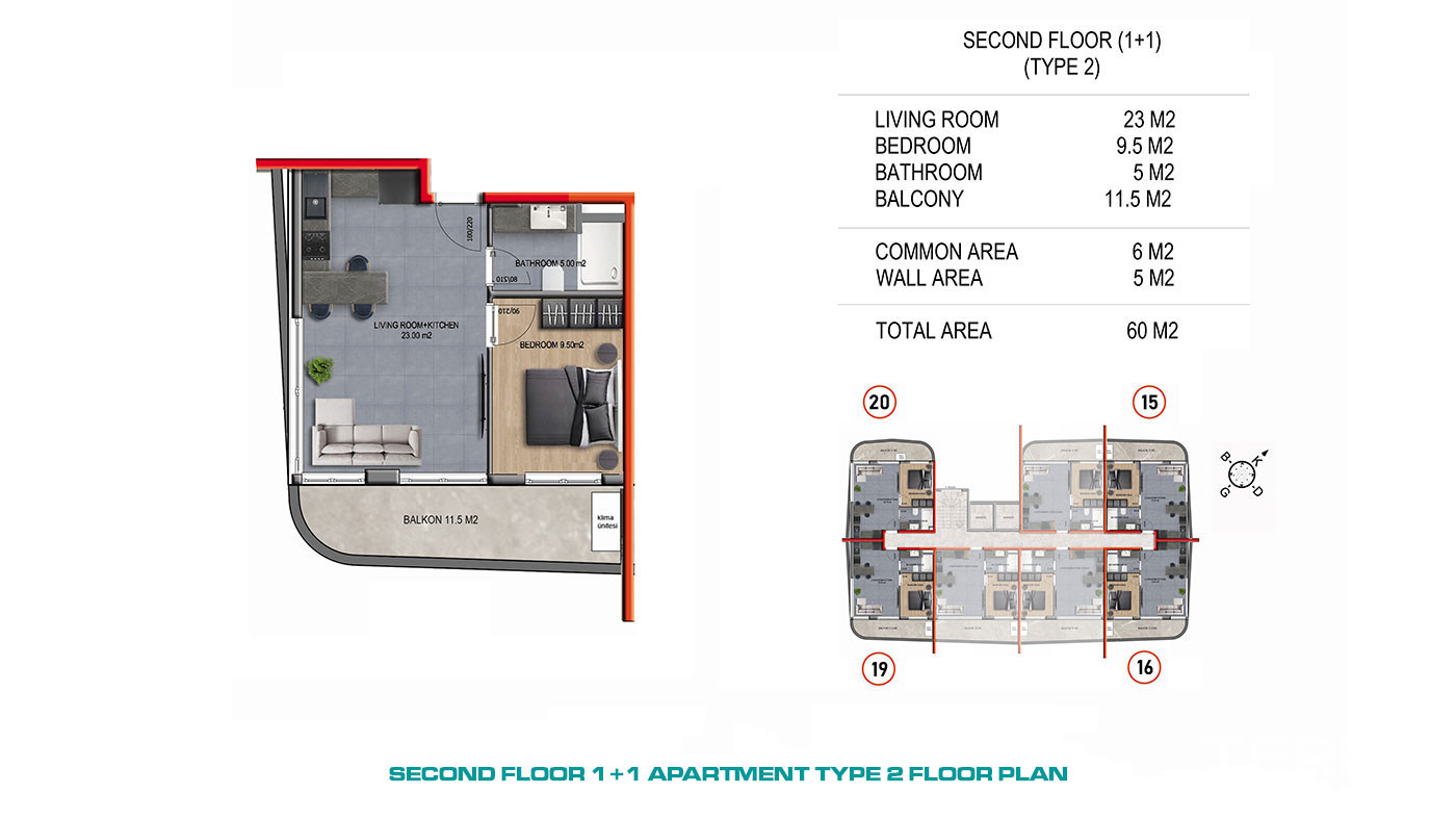 Luxury Apartments in a Modern Complex with Activities in Alanya, Oba - 61760