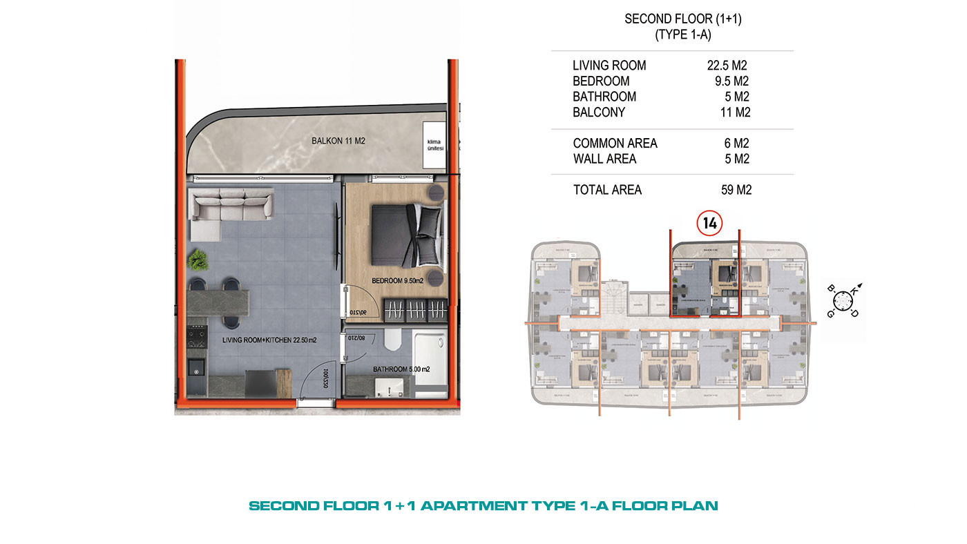 Luxury Apartments in a Modern Complex with Activities in Alanya, Oba - 61762