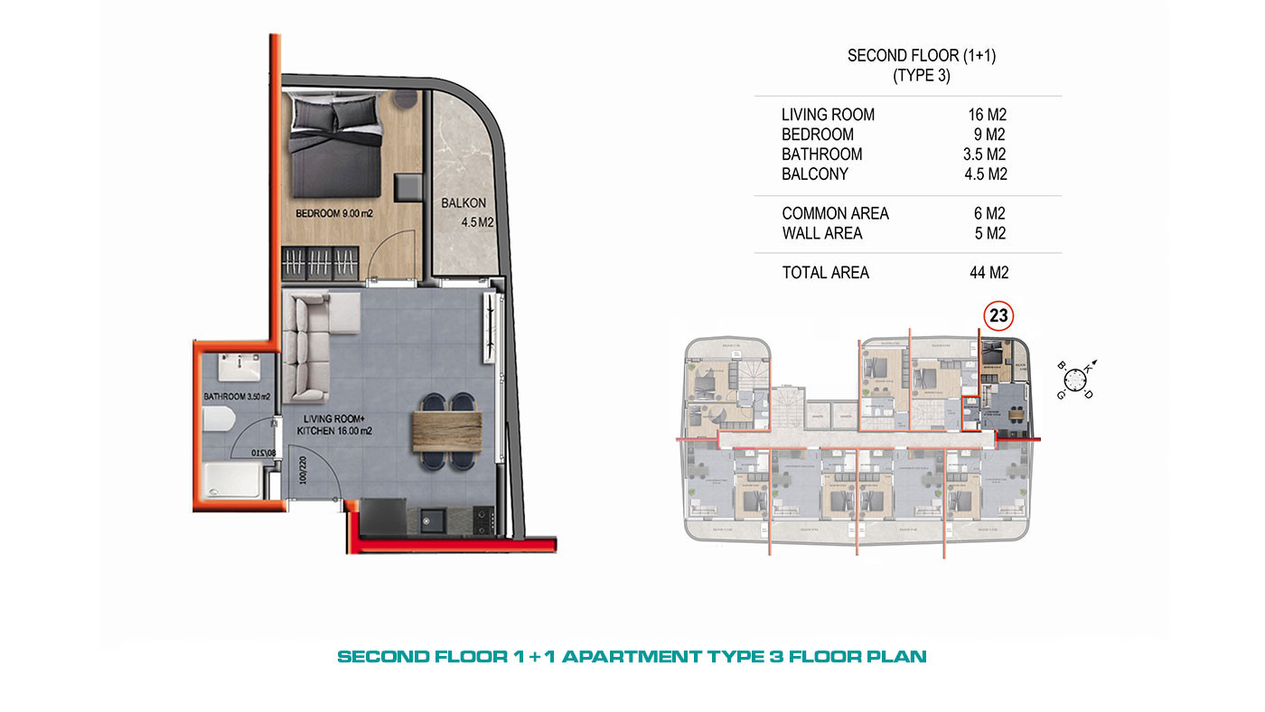 Luxury Apartments in a Modern Complex with Activities in Alanya, Oba - 61763