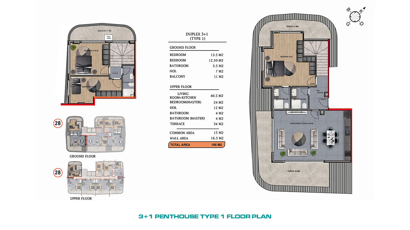 Luxury Apartments in a Modern Complex with Activities in Alanya, Oba - 61766