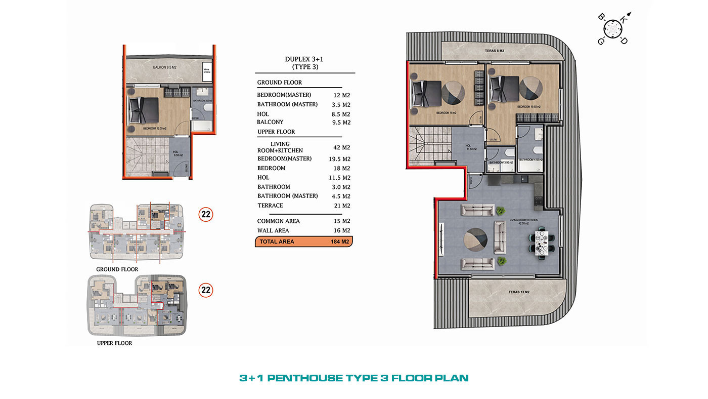 Luxury Apartments in a Modern Complex with Activities in Alanya, Oba - 61768