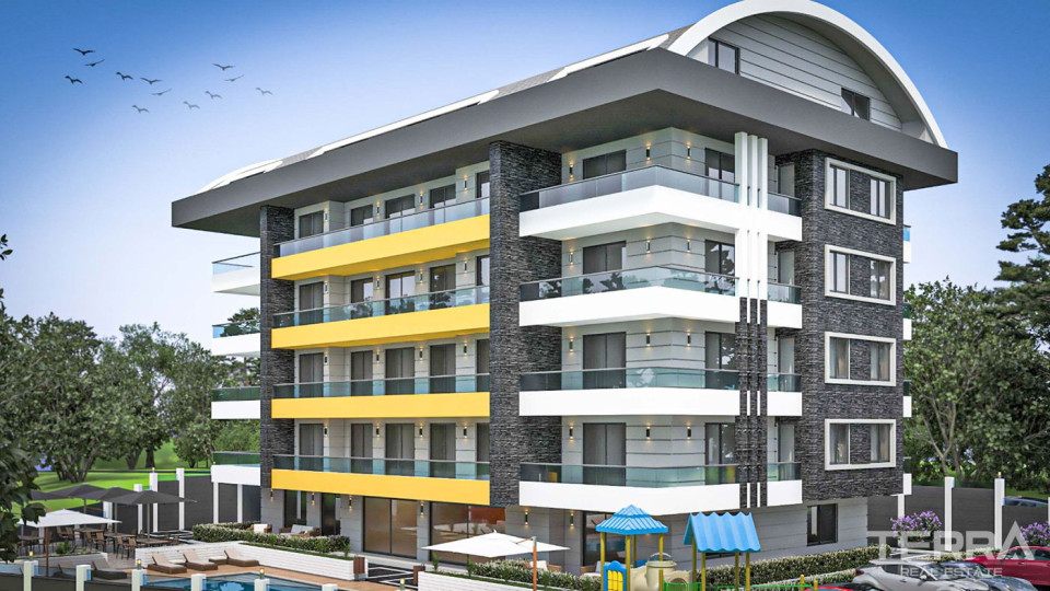 Well-Sized Luxury Apartments in Peaceful Area in Alanya Oba