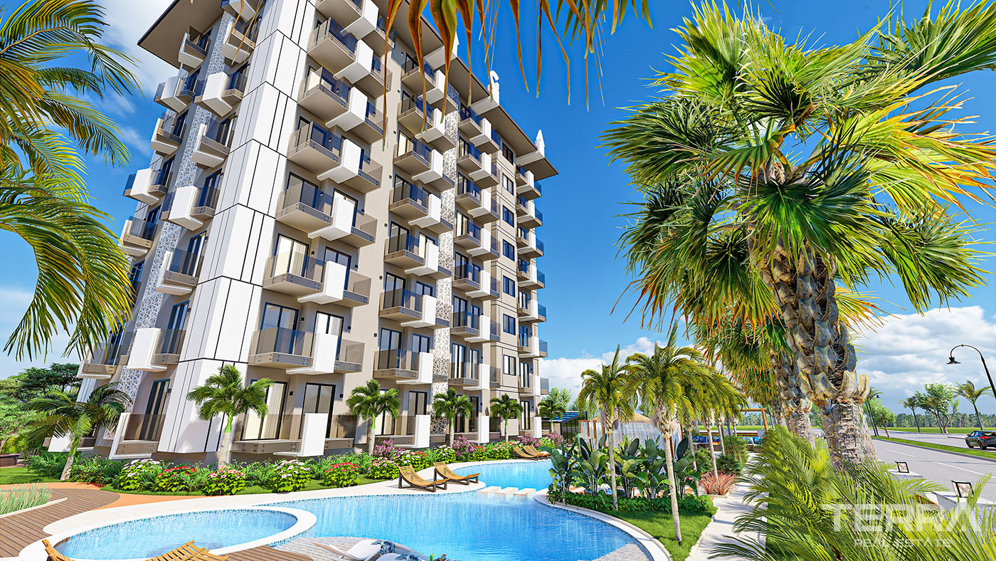 Luxury Apartments in Alanya within an Elite Complex 350 to the Beach - 61988