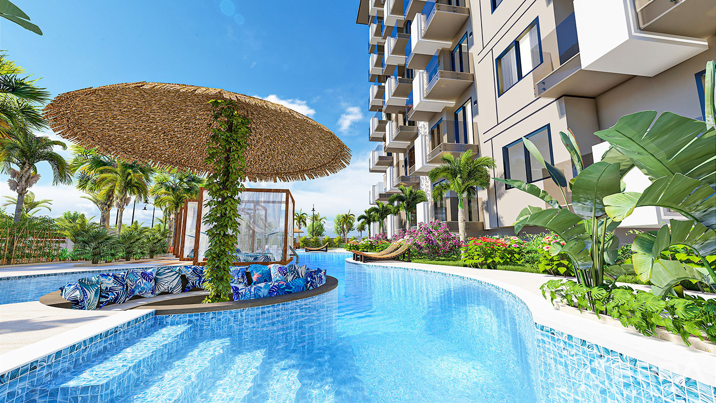 Luxury Apartments in Alanya within an Elite Complex 350 to the Beach - 61992