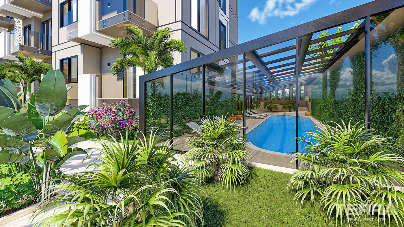 Luxury Apartments in Alanya within an Elite Complex 350 to the Beach - 61994