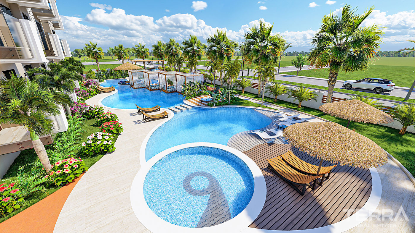 Luxury Apartments in Alanya within an Elite Complex 350 to the Beach - 61997