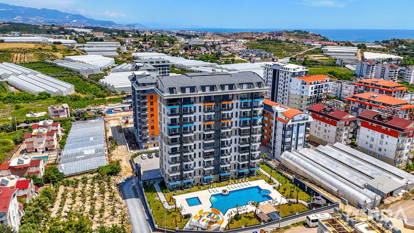 Luxuswohnungen mit sozialen Einrichtungen in Alanya Avsallar - 97619