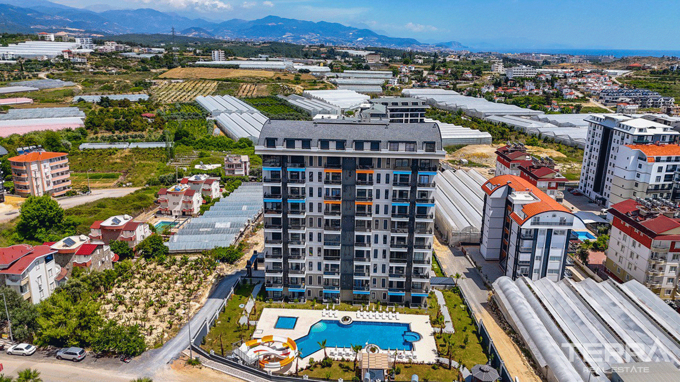 Luxuswohnungen mit sozialen Einrichtungen in Alanya Avsallar - 97626