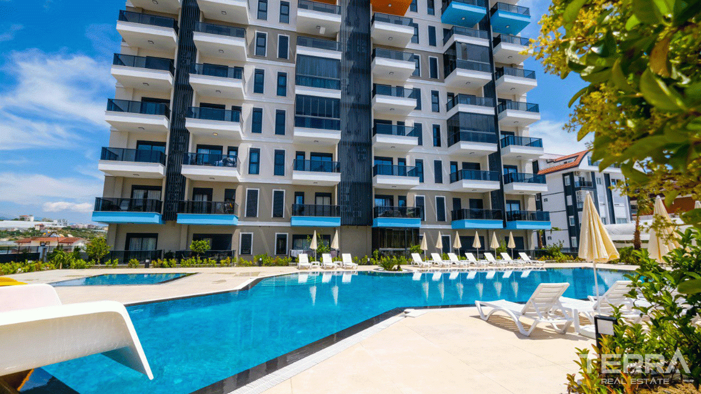 Luxuswohnungen mit sozialen Einrichtungen in Alanya Avsallar - 97627
