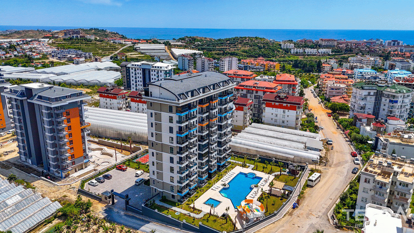 Luxuswohnungen mit sozialen Einrichtungen in Alanya Avsallar - 97628