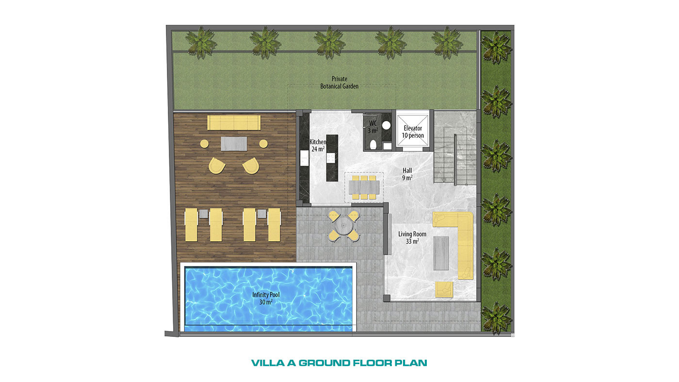 Ultra Modern Luxury Villas with a Panoramic Sea View in Alanya Tepe - 62487