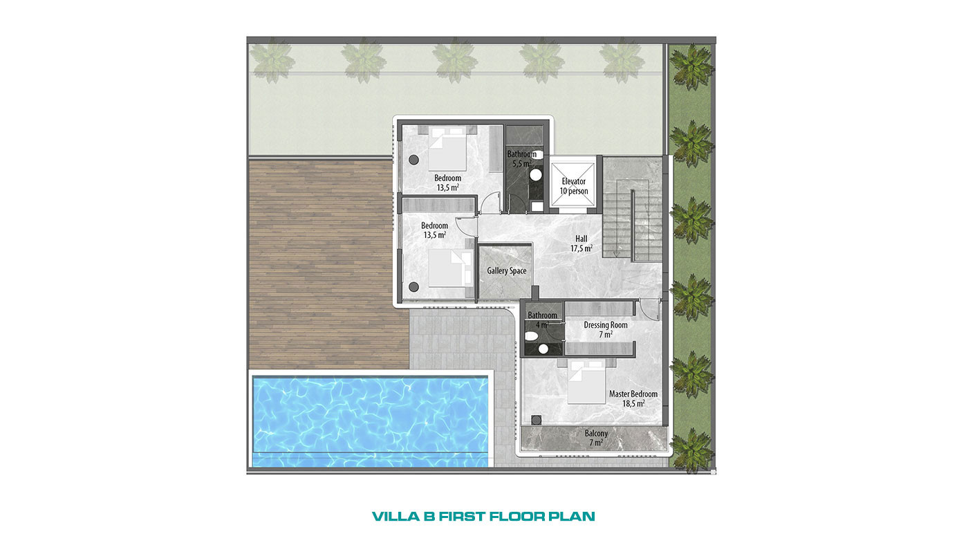 Ultra Modern Luxury Villas with a Panoramic Sea View in Alanya Tepe - 62489