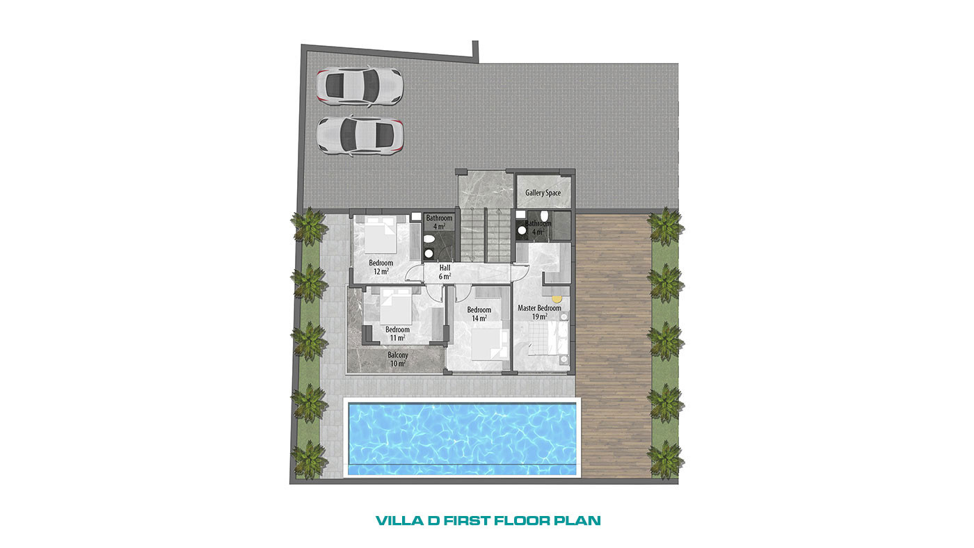 Ultra Modern Luxury Villas with a Panoramic Sea View in Alanya Tepe - 62497