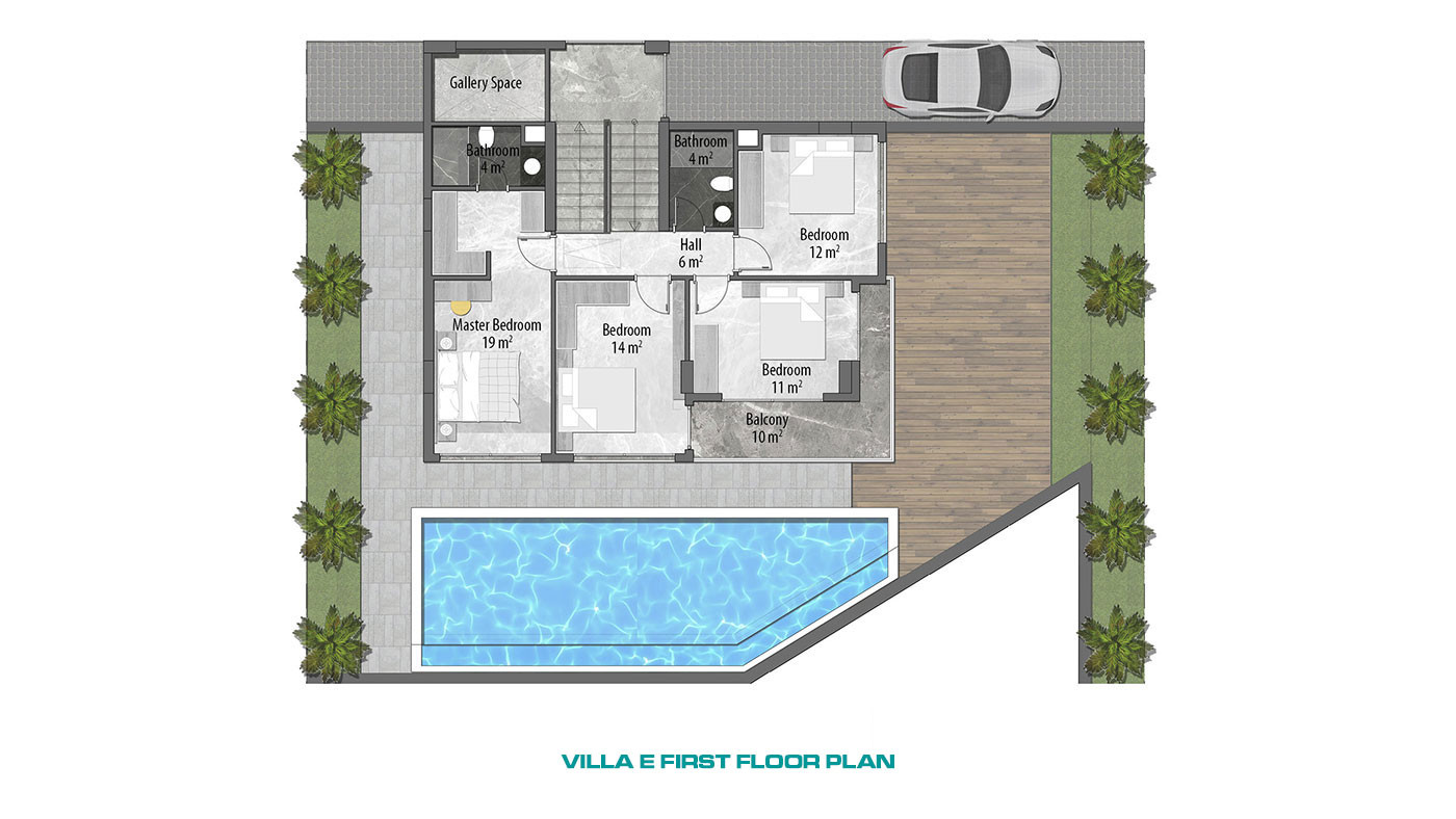 Ultra Modern Luxury Villas with a Panoramic Sea View in Alanya Tepe - 62500