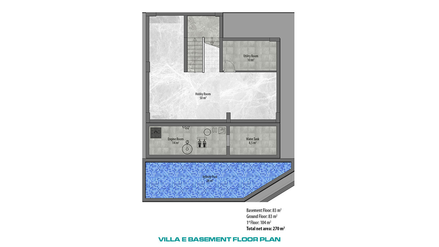 Ultra Modern Luxury Villas with a Panoramic Sea View in Alanya Tepe - 62501