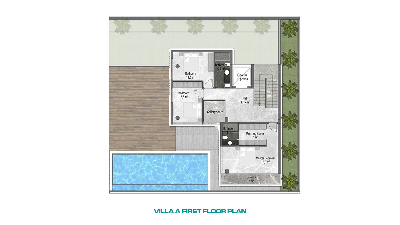 Ultra Modern Luxury Villas with a Panoramic Sea View in Alanya Tepe - 62508