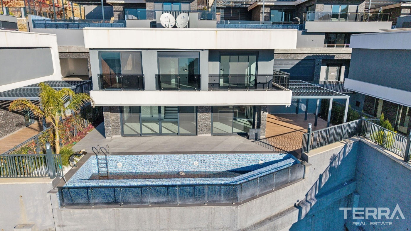 Ultra Modern Luxury Villas with a Panoramic Sea View in Alanya Tepe - 100456