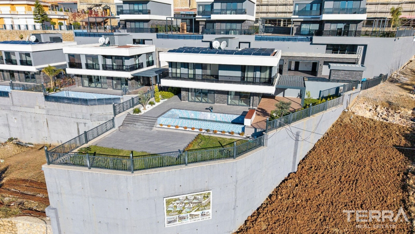 Ultra Modern Luxury Villas with a Panoramic Sea View in Alanya Tepe - 100457