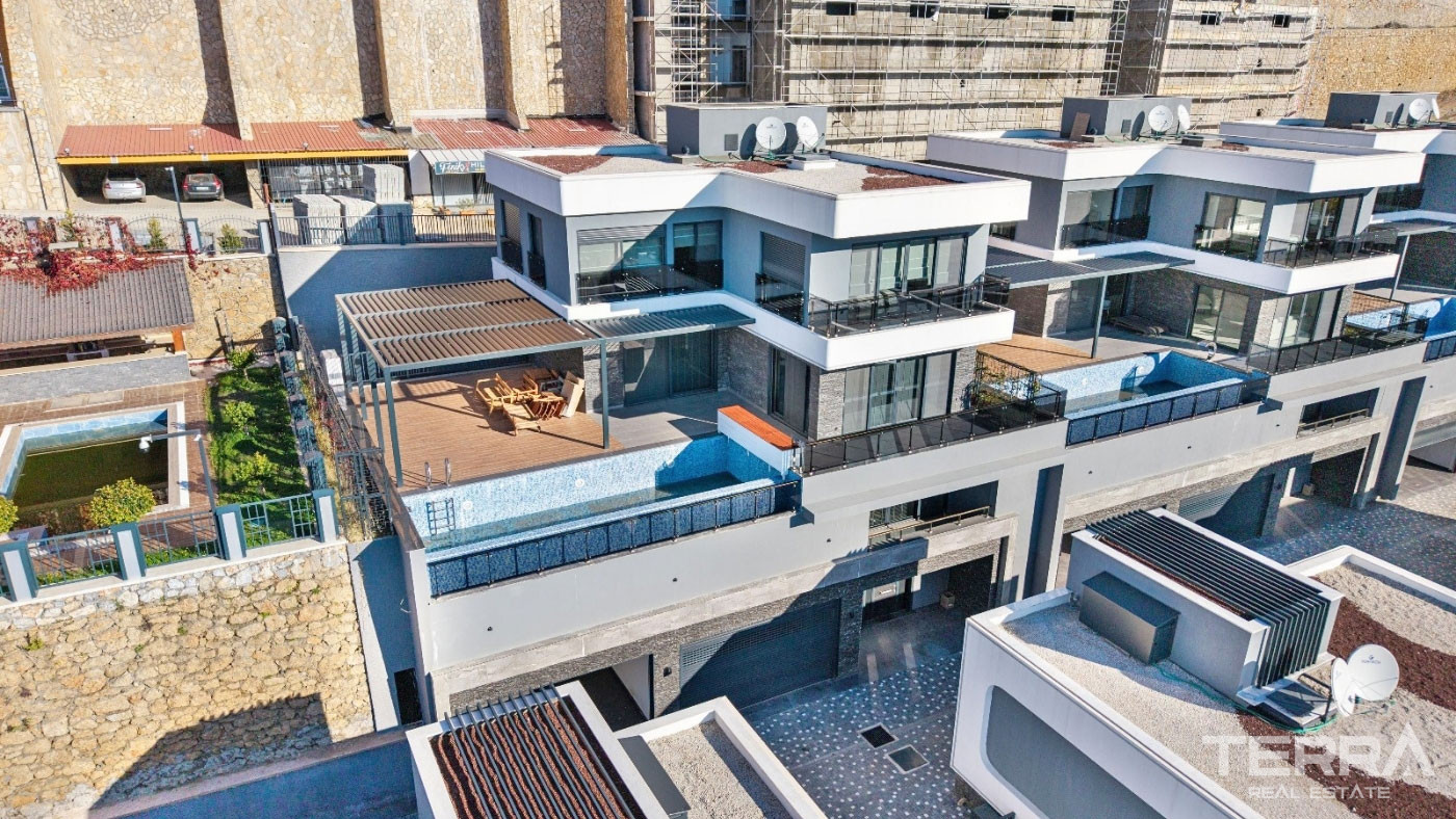 Ultra Modern Luxury Villas with a Panoramic Sea View in Alanya Tepe - 100463