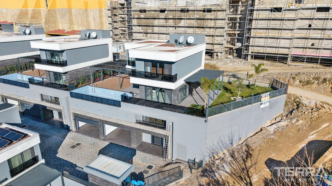 Ultra Modern Luxury Villas with a Panoramic Sea View in Alanya Tepe - 100464